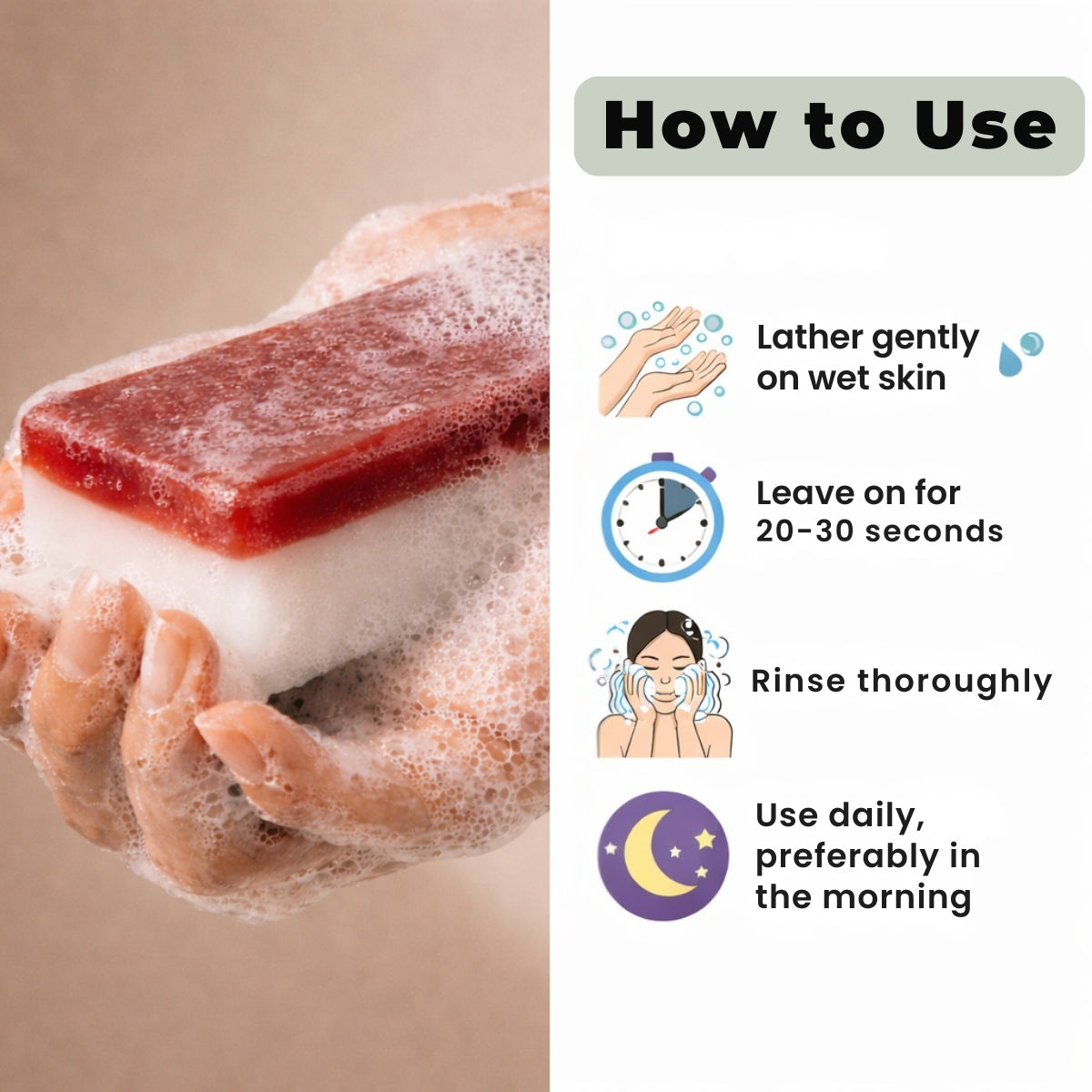 Dusky and Bold Anti Acne Soap with 2% Salicylic Acid & Scrub Treatment for Body and Face | Controls Excess Sebum | Exfoliates Dead Skin Cells and Dark Spots | Soap Bar for Men and Women | Pack of 2